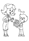 dibujo-para-colorear día de la madre