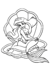 Dibujos para colorear La sirenita - Ariel