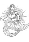 Dibujos para colorear Sirena de Shamrock