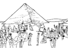 Dibujos para colorear Turismo en Egipto