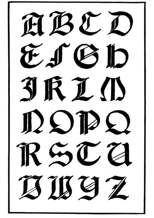 Abecedario Letra Pegada Minuscula