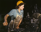 foto trabajadora de fábrica - 1942