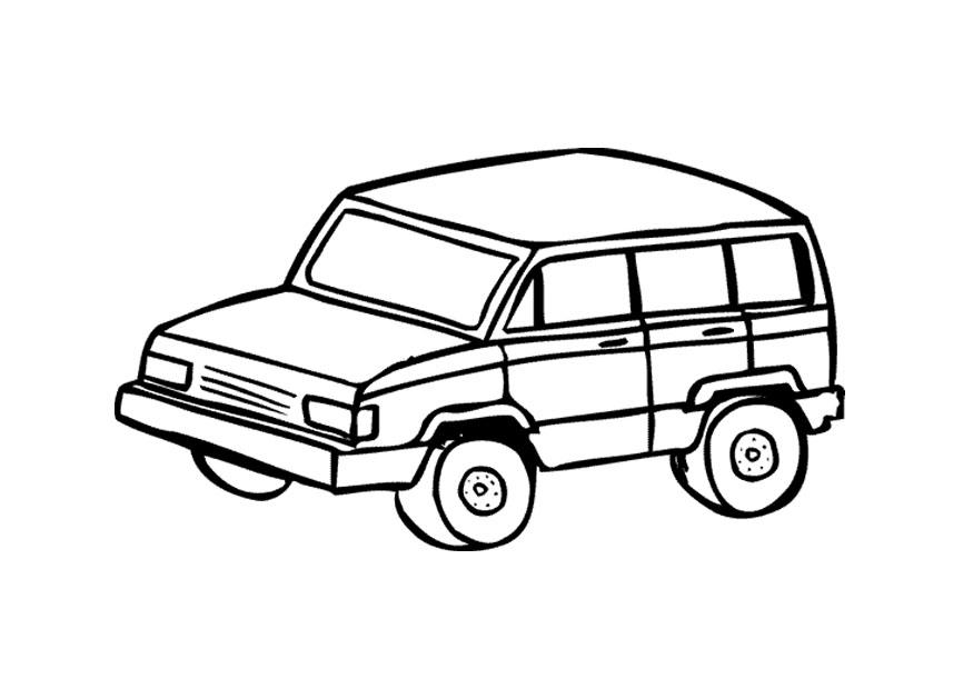 4x4 Dibujo para colorear 4x4
