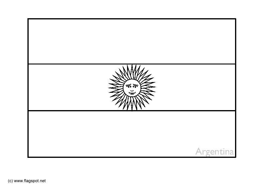argentina Dibujo para colorear argentina