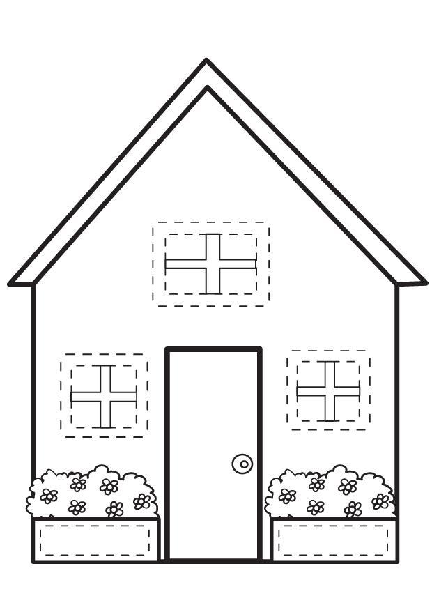 casa Dibujo para colorear casa