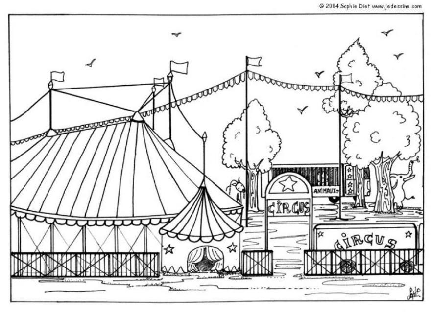 circo Dibujo para colorear circo
