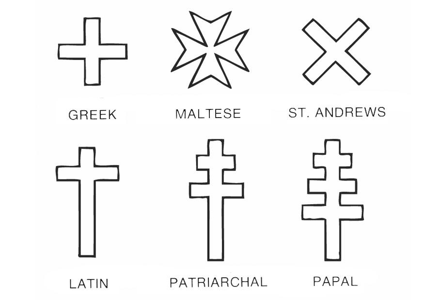 cruces Dibujo para colorear cruces