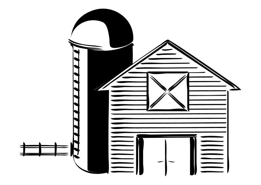 granja Dibujo para colorear granja