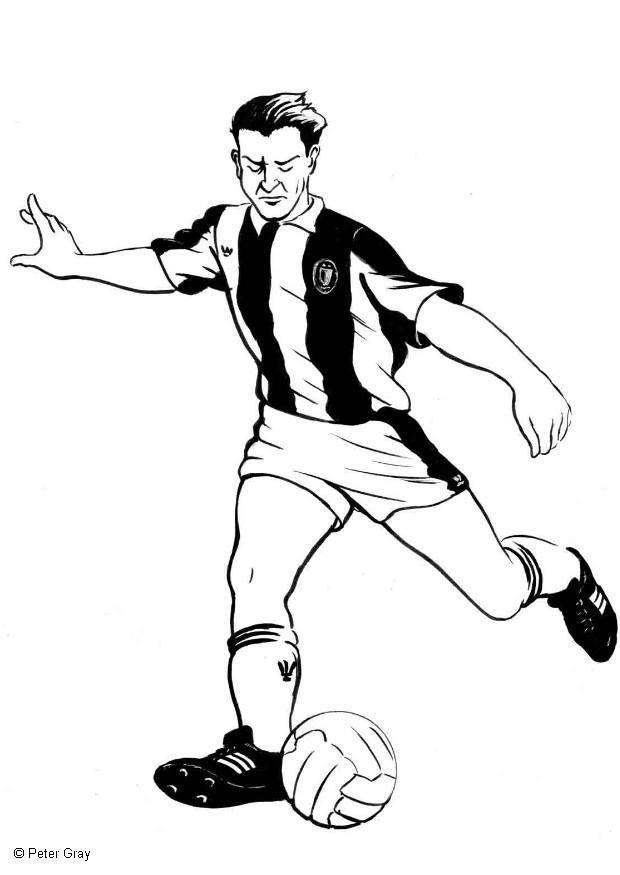 jugador de fAºtbol Dibujo para colorear jugador de fAºtbol