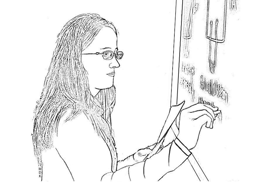 maestra Dibujo para colorear maestra