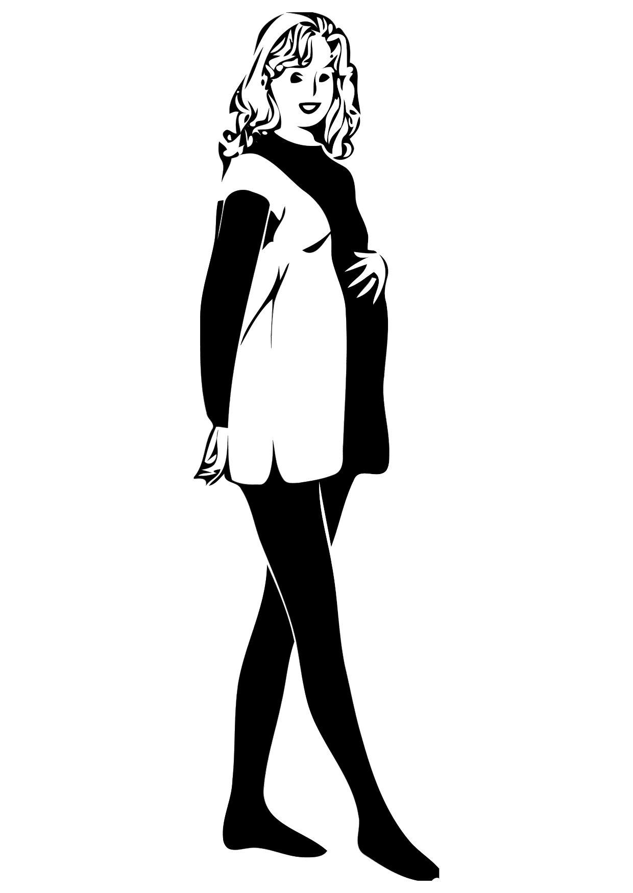 mujer embarazada Dibujo para colorear mujer embarazada