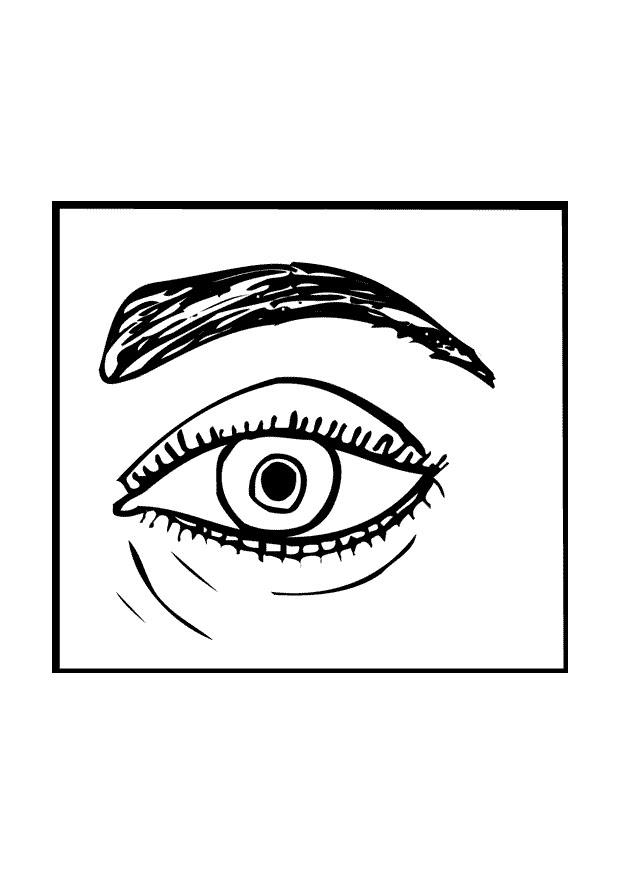 ojo Dibujo para colorear ojo