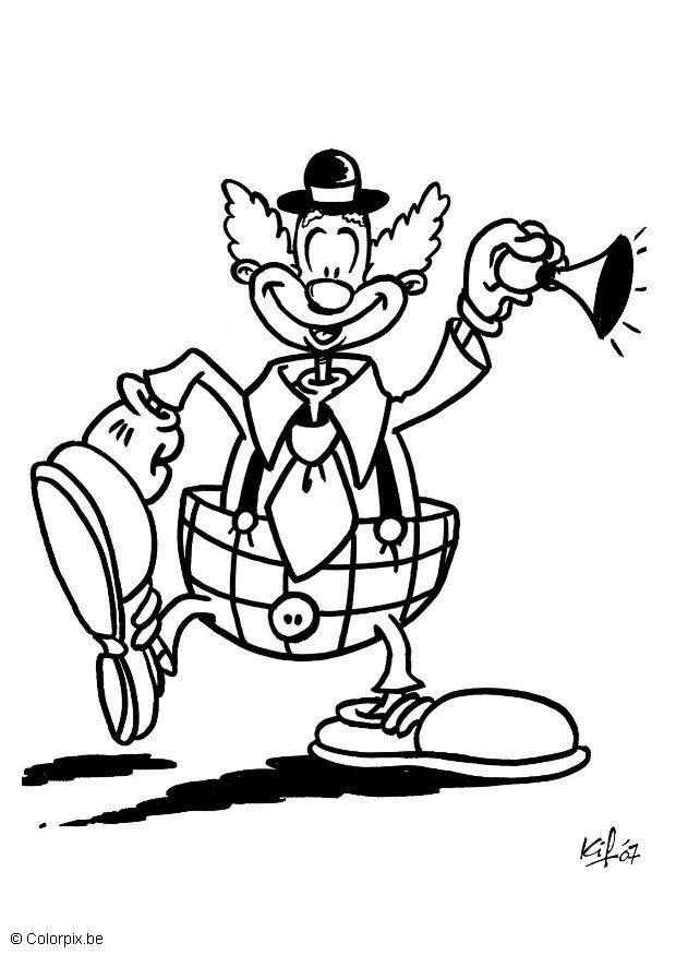payaso Dibujo para colorear payaso