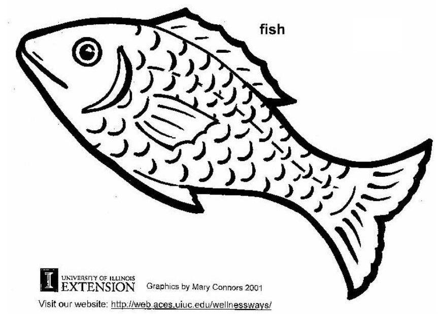 pescado Dibujo para colorear pescado