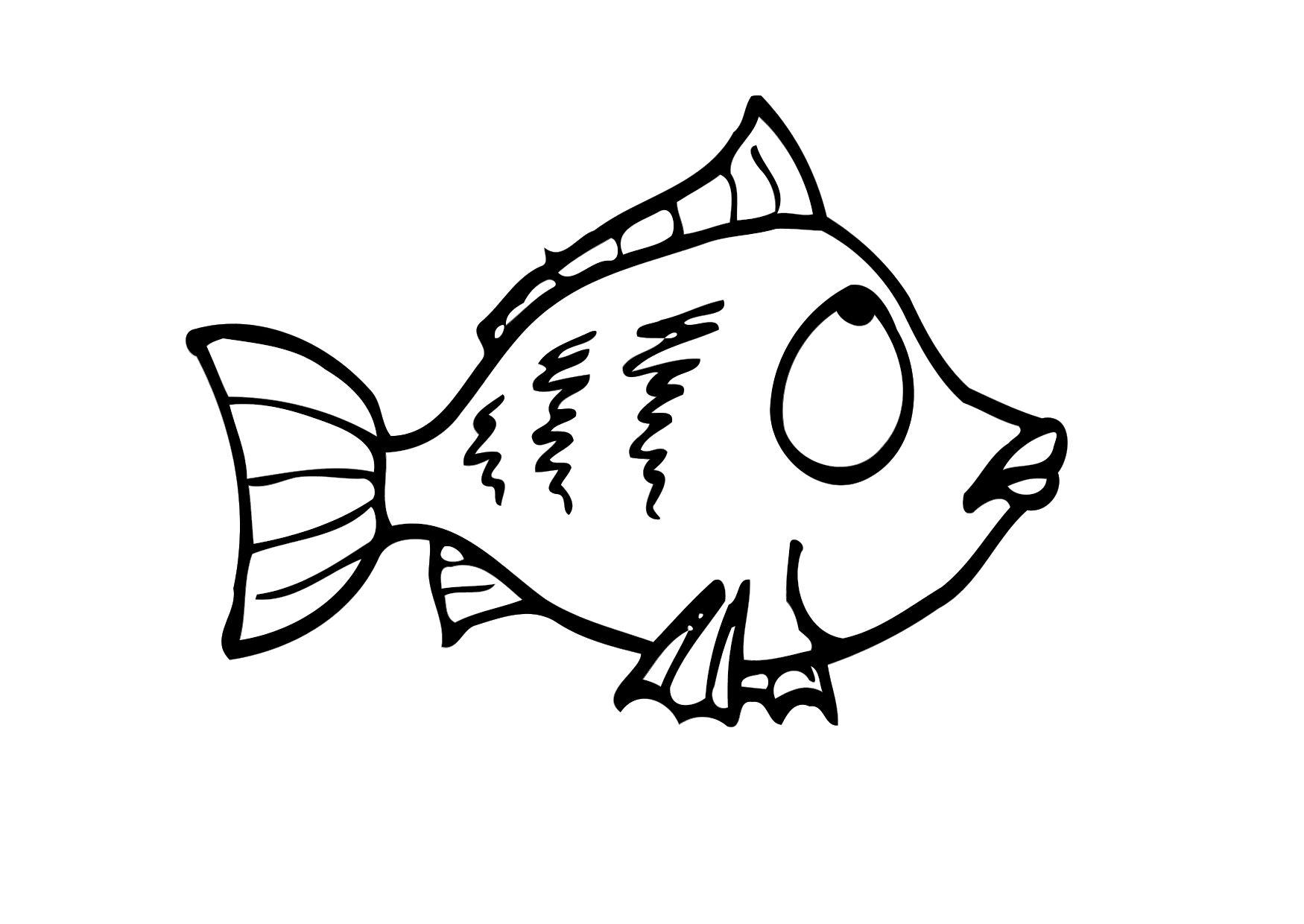 pez Dibujo para colorear pez