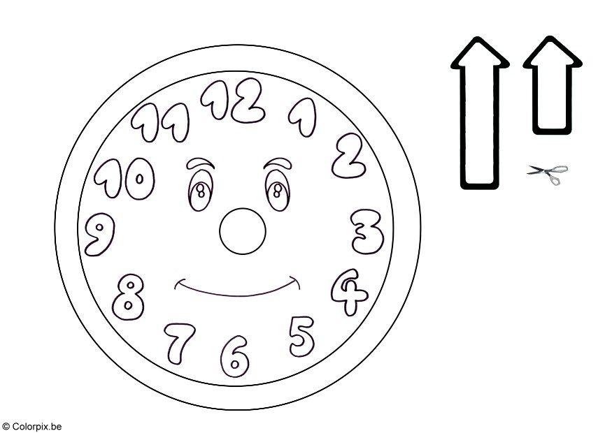 reloj Dibujo para colorear reloj