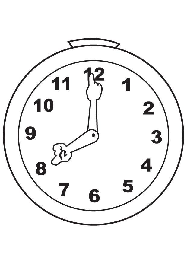 reloj Dibujo para colorear reloj