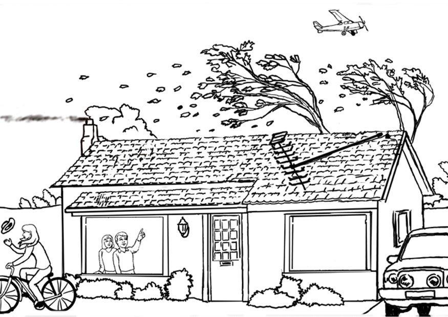 tormenta, huracA¡n Dibujo para colorear tormenta, huracA¡n