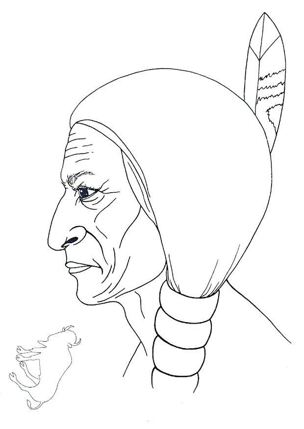 toro sentado Dibujo para colorear toro sentado