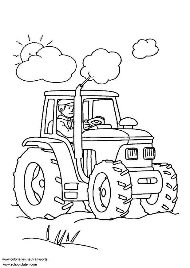 tractor Dibujo para colorear tractor