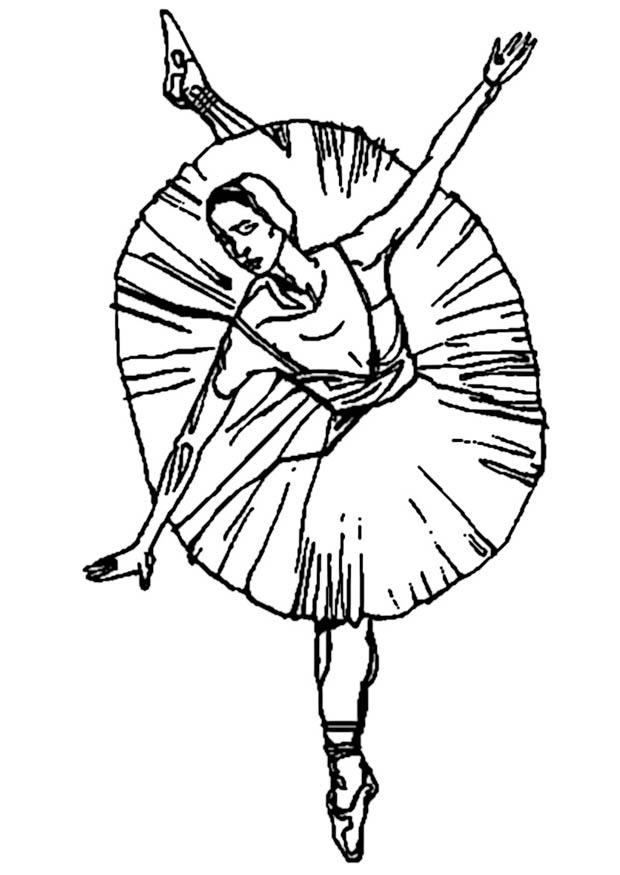 Dibujo para colorear Bailarina - ballet - Dibujos Para Imprimir Gratis -  Img 9347