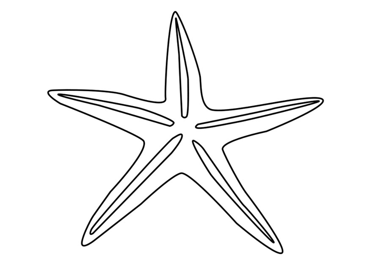 Dibujo para colorear estrella de mar - Dibujos Para Imprimir Gratis - Img  27185