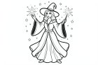dibujo-para-colorear hechicera