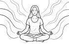 dibujo-para-colorear meditación
