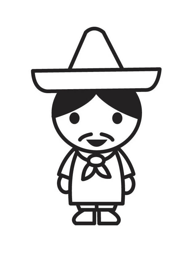 sombrero mexicano dibujo
