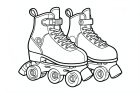 dibujo-para-colorear patines de ruedas