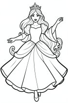 dibujo-para-colorear princesa