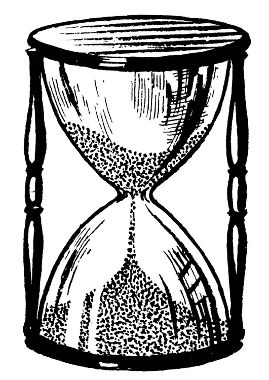 Dibujo para colorear reloj de arena - Dibujos Para Imprimir Gratis - Img  18856