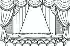 dibujo-para-colorear sala de teatro