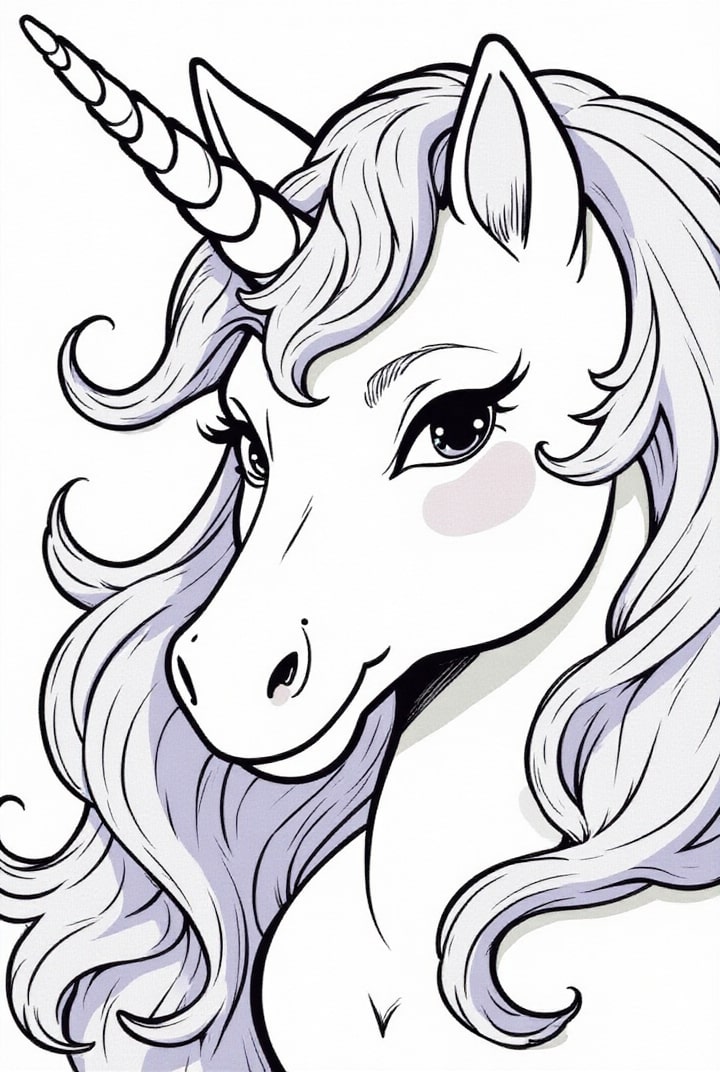 dibujo-para-colorear unicornio