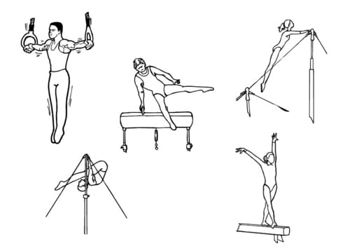 Resultado de imagen para aparatos utilizados en la gimnasia acrobatica