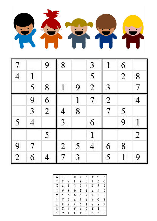 equilibrar Todos manguera Imagen sudoku - niños - Imágenes Para Imprimir Gratis - Img 21109