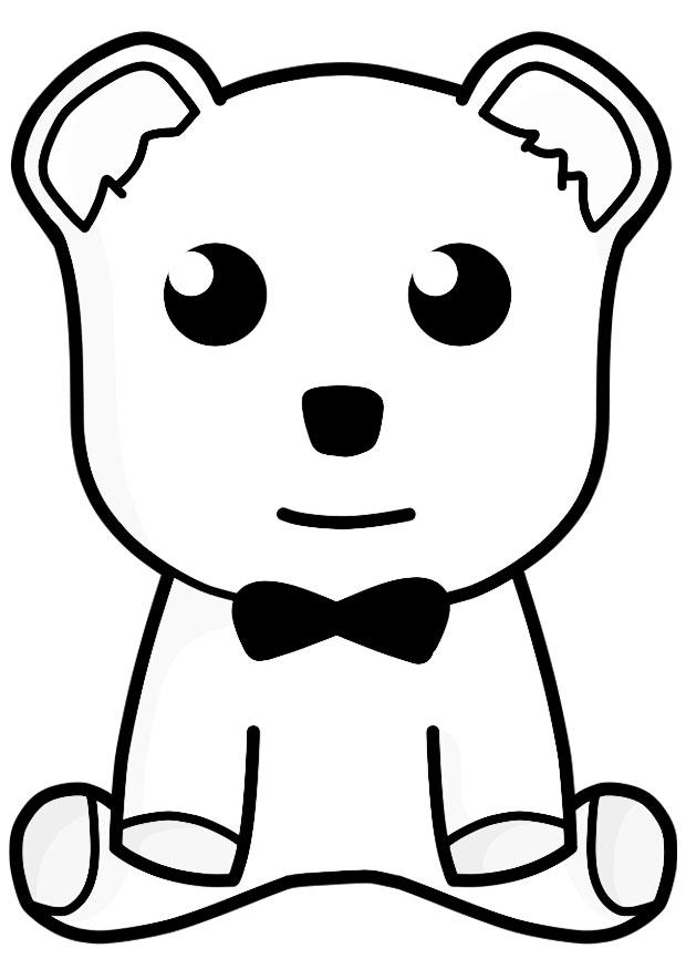Dibujo de oso de peluche Para Colorear Img 21156